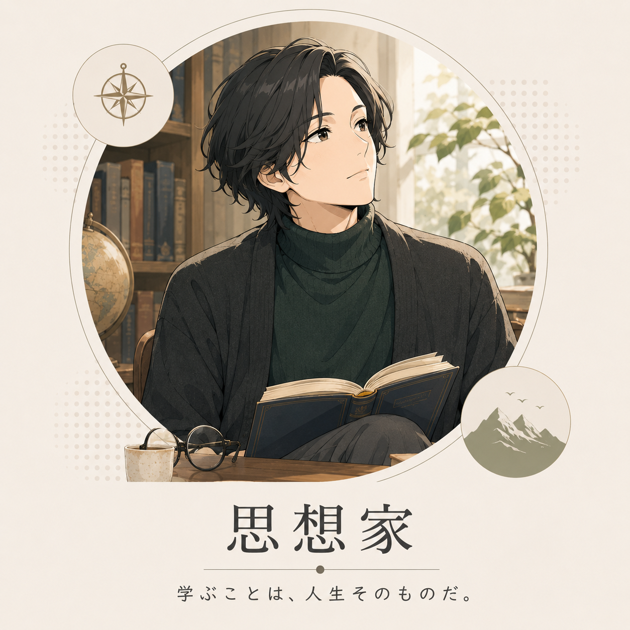 思想家のキャラクター
