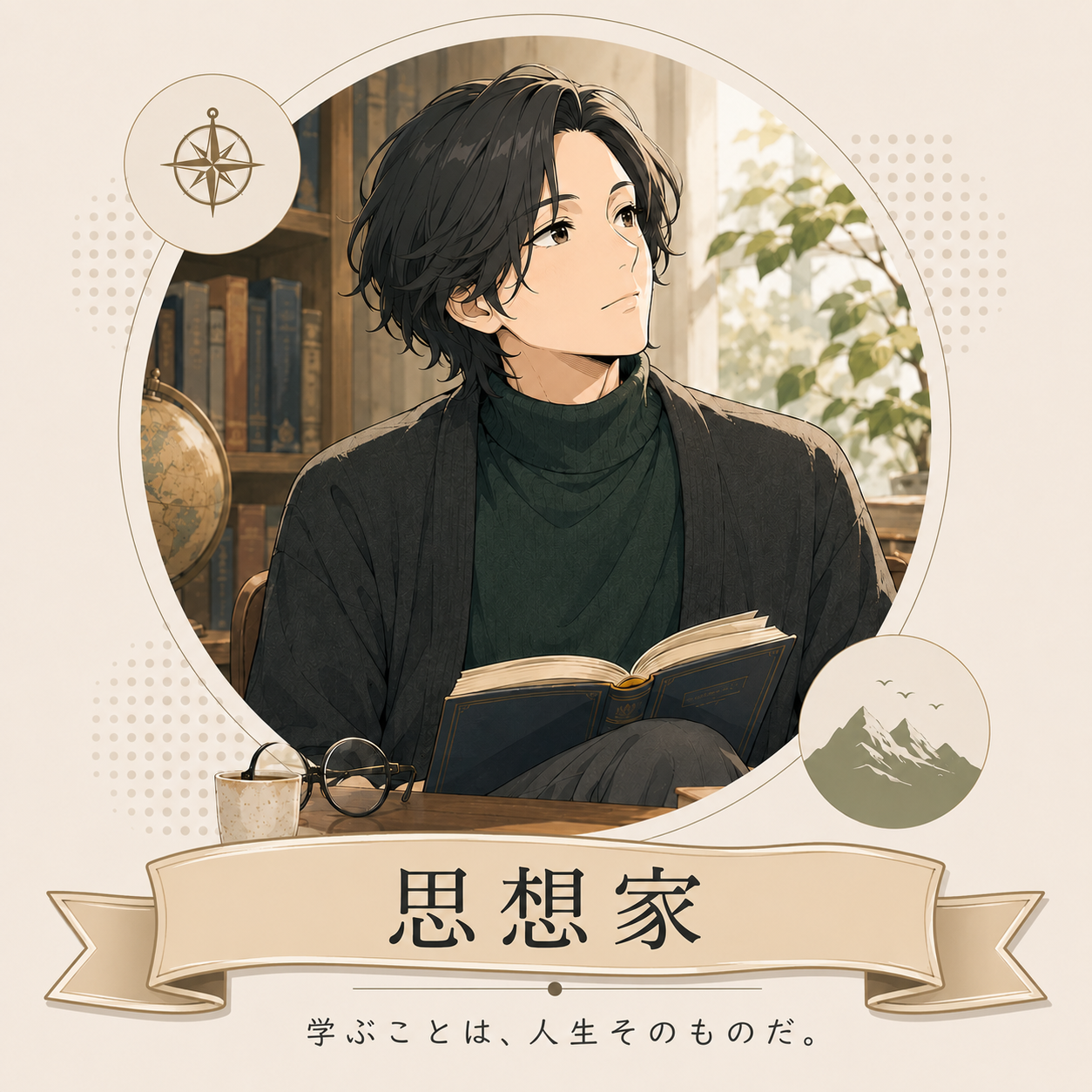 思想家のキャラクター